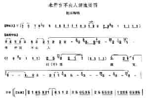 未开言不由人泪流满面（《四郎探母》杨延辉唱段） 京剧唱谱