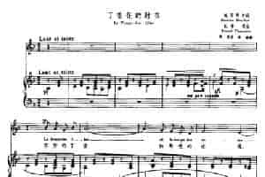 [法]丁香花的时节（Le Temps des Lilas）（中外文对照、正谱） 外国歌曲谱