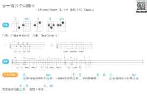 一百万个可能（尤克里里谱） 歌谱简谱