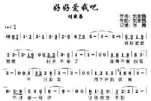 好好爱我吧 歌谱简谱