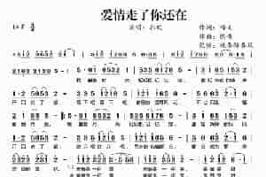 爱情走了你还在 歌谱简谱