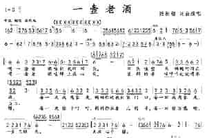 一壸老酒 歌谱