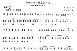 烟开路酒搭桥危害不浅（《野鸭洲》柳正刚唱段） 花鼓戏谱