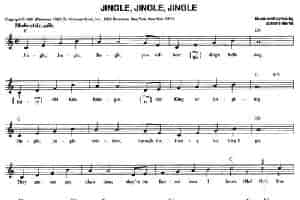 JINGLE,JINGLE,JINGLE 外国歌曲谱