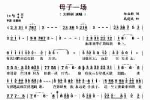 母子一场 歌谱