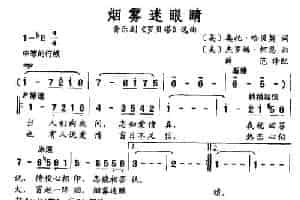 烟雾迷眼睛（音乐剧《罗贝塔》选曲 [美]） 外国歌曲谱