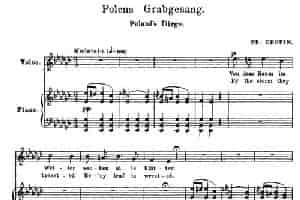 波兰悲歌 Polens Grabgesang（正谱） 外国歌曲谱