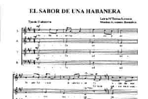 EL SABOR DE UNA HABANERA 外国歌曲谱