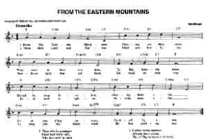 FROM THE EASTERN MOUNTAINS 外国歌曲谱
