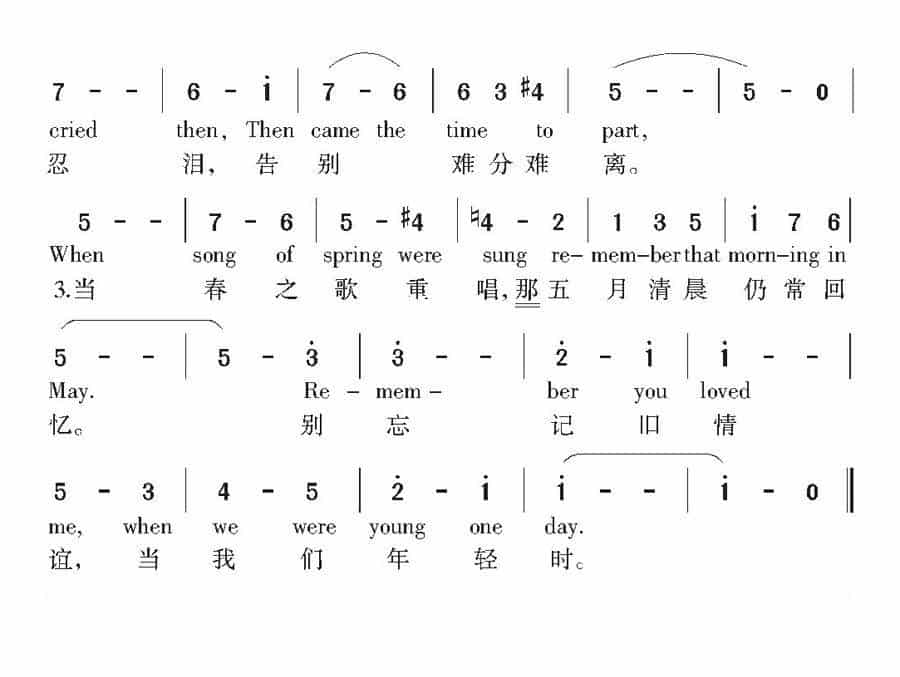 当我们年轻时（美国电影《翠堤春晓》插曲） 外国歌曲谱_第4张