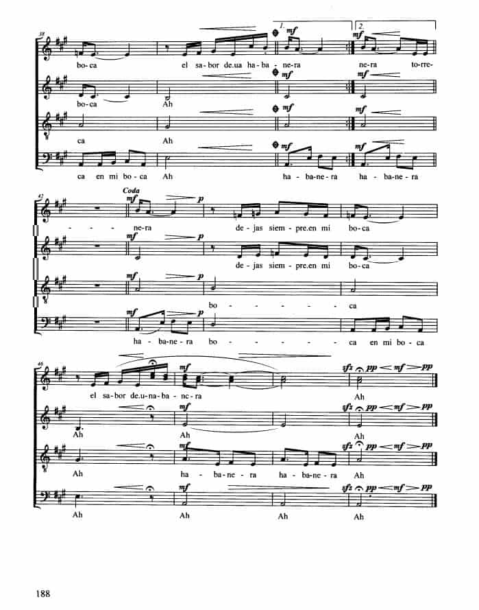 EL SABOR DE UNA HABANERA 外国歌曲谱_第4张