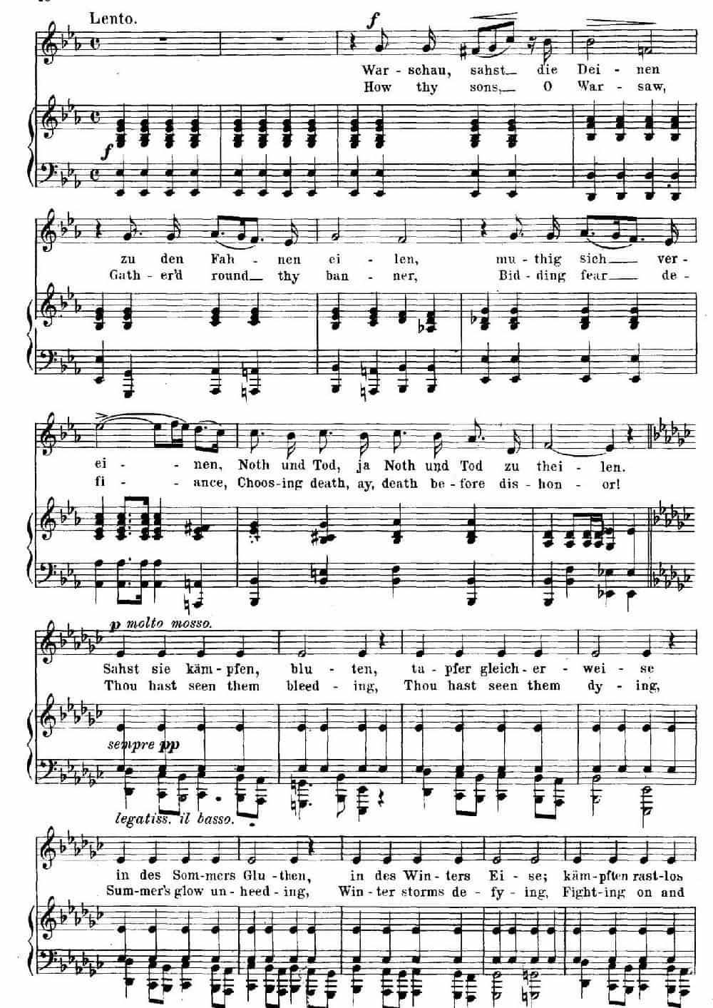 波兰悲歌 Polens Grabgesang（正谱） 外国歌曲谱_第3张
