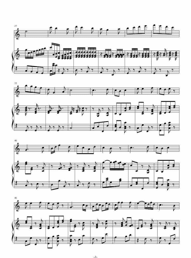 莫扎特随想曲（钢琴独奏曲） 歌谱_第2张