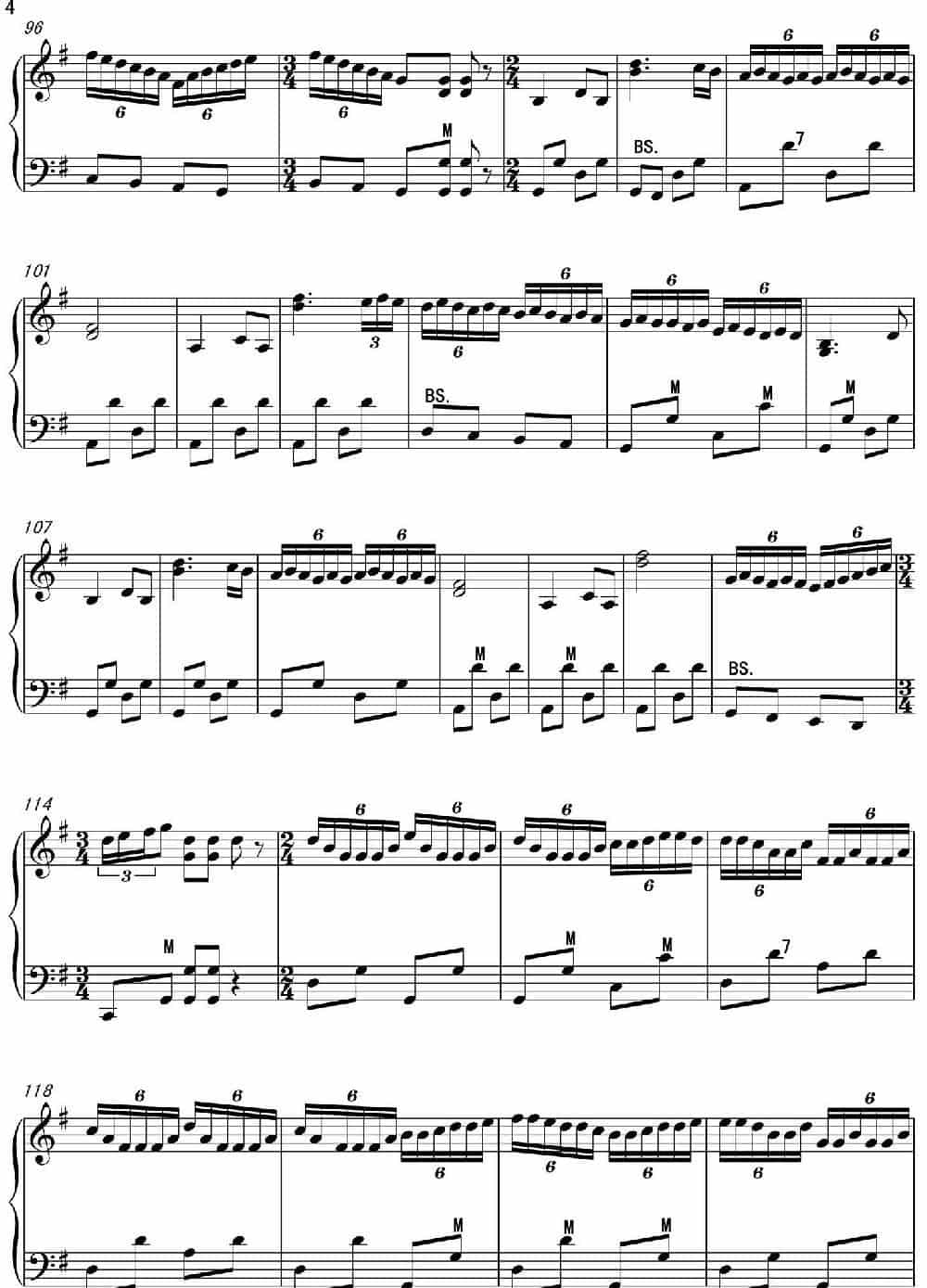 手风琴曲蚂蚁超级波尔卡 - 五线谱 歌谱简谱_第4张