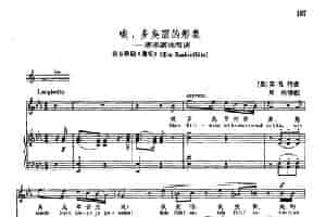 声乐教学曲库2-17[奥]多美丽的形象（正谱）（选自歌剧《魔笛》） 外国歌曲谱