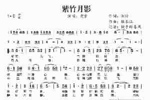 紫竹月影 歌谱简谱