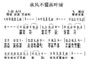 秋风不懂落叶痛 通俗唱法曲谱