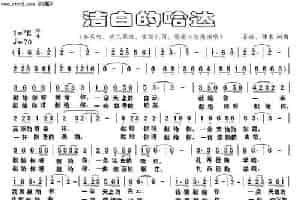 洁白的哈达（洁白的哈达献给你） 歌谱