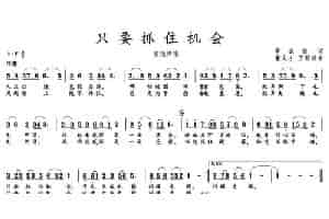 只要抓住机会 通俗唱法曲谱