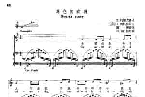 声乐教学曲库4-[芬]79黑色的玫瑰（正谱）  外国歌曲谱