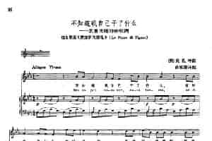 声乐教学曲库2-6[奥]不知道我自己干了什么（正谱）（选自歌剧《费加罗的婚礼》） 外国歌曲谱