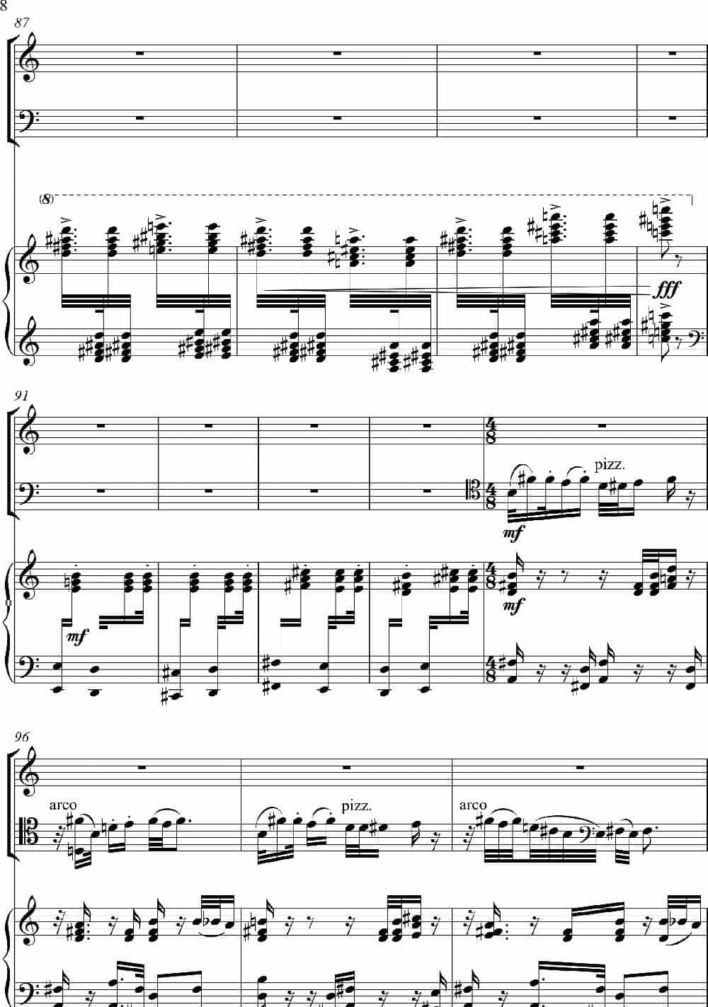 山花烂漫（为小提琴·大提琴·钢琴而作）（For Violin Violoncello And Piano） 歌谱_第8张