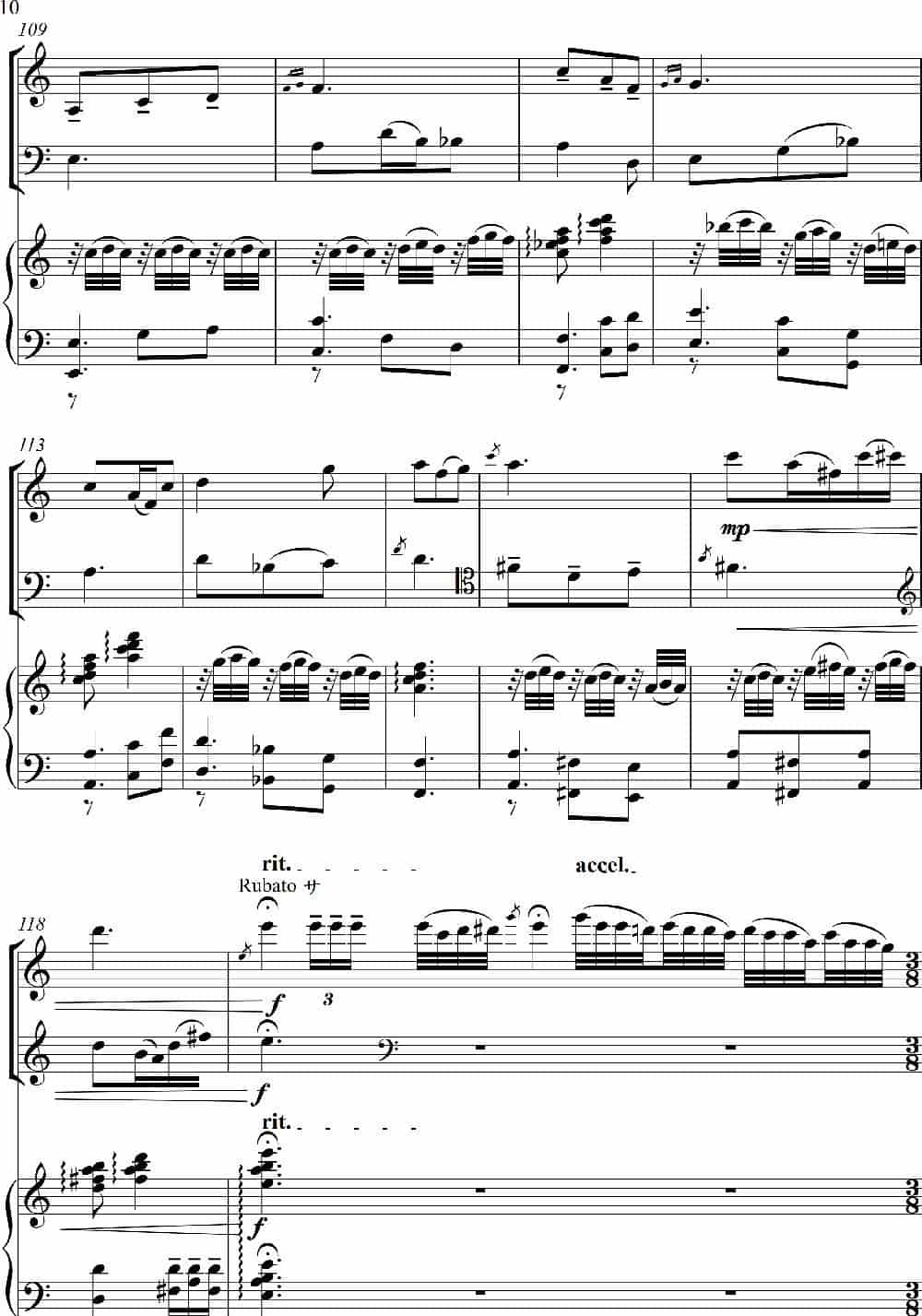 山花烂漫（为小提琴·大提琴·钢琴而作）（For Violin Violoncello And Piano） 歌谱_第10张