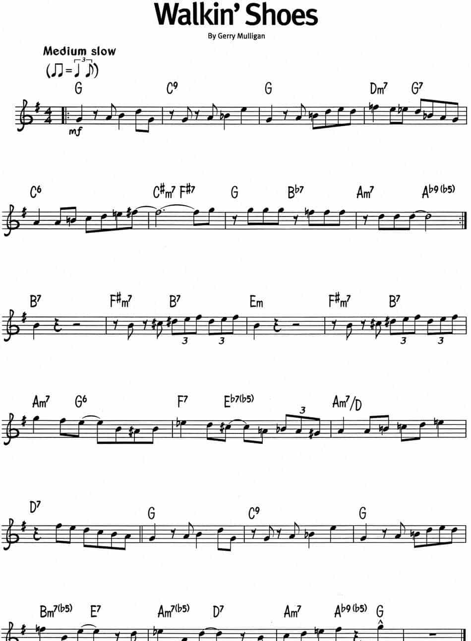 蓝调音乐：Walkin' Shoes 外国歌曲谱_第1张
