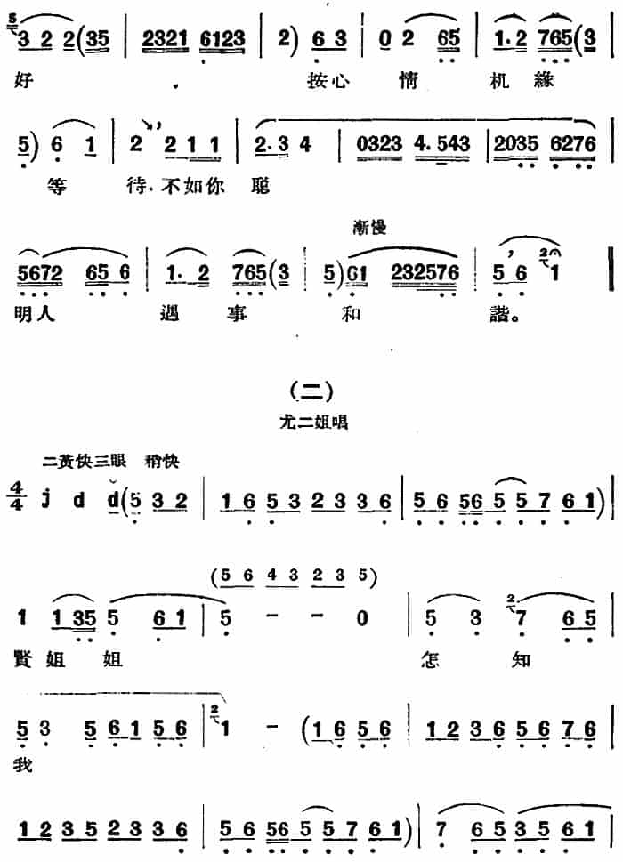 京剧唱腔选·青衣：红楼二尤（尤三姐唱段） 京剧唱谱_第3张